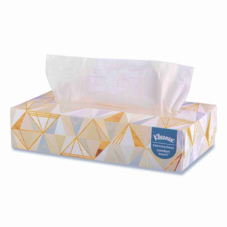 Kleenex White Facial Tissue, 2-Ply, White, Pop-Up Box, 125 Sheets/Box 21606